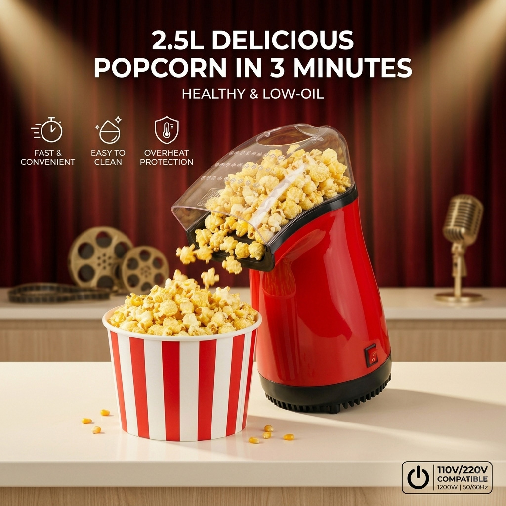 Commercial Popcorn Machine - Yaz Havuzu Partisi Patlamış Mısır Makinesi