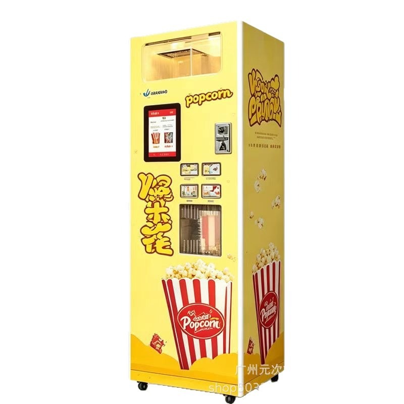 Commercial Popcorn Machine - Otomatik Patlamış Mısır Otomatı, Ticari Atıştırmalık