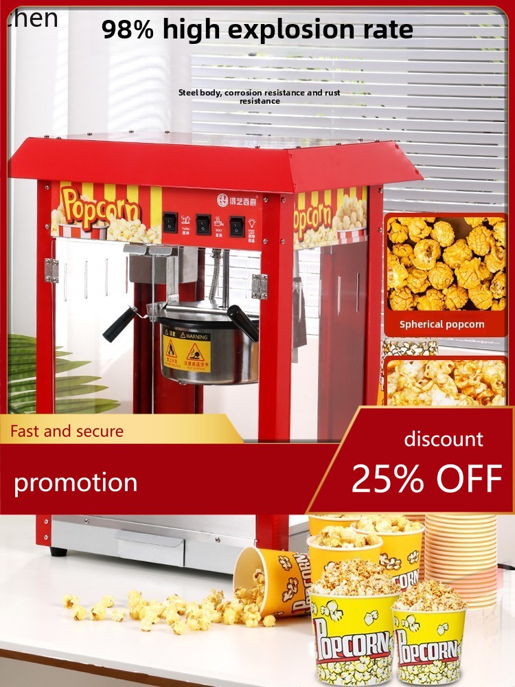 Commercial Popcorn Machine - HXL Patlamış Mısır Makinesi Tezgahı Tam