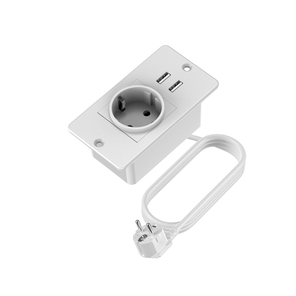 Commercial Kitchen In Residential Home - AB Standartlarında Gömme Priz, 2 USB