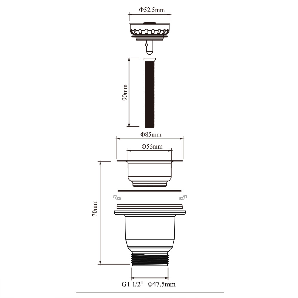 Talea 114MM Cilalı Altın Renk  - Commercial Kitchen Bin incelemesi ve fiyatı