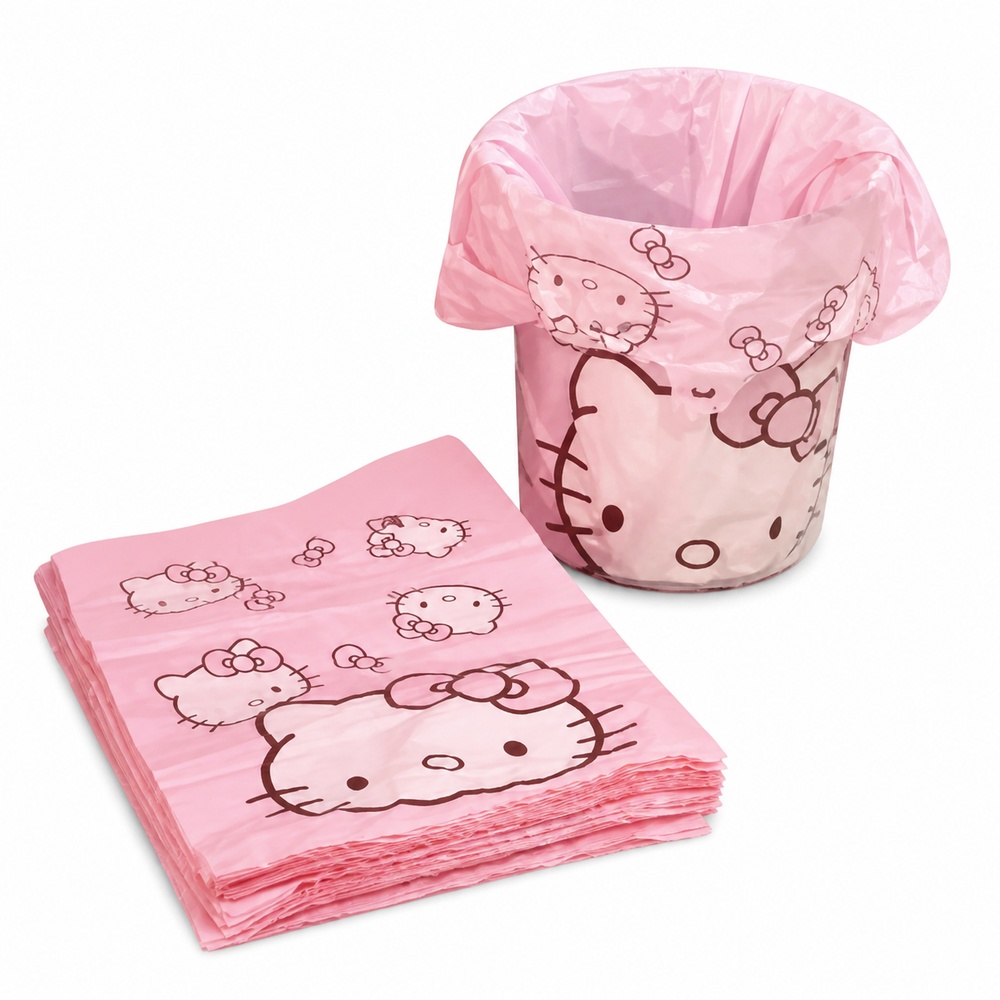 Pembe Karikatür Kedi Baskılı Y - Commercial Kitchen Bin incelemesi ve fiyatı